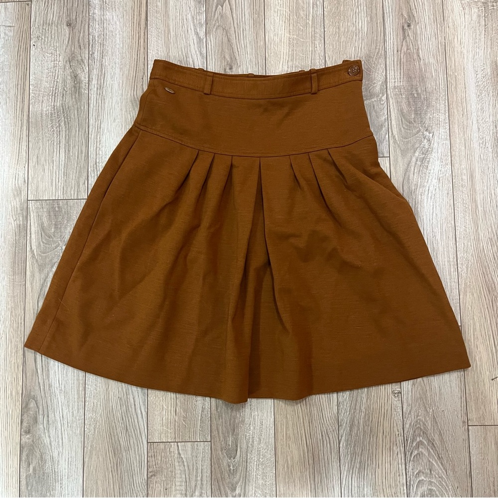 Burnt Siena Midi Skirt